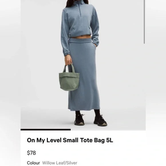 lululemon athletica Pale Pink Shoulder Tote with Removable Strap - Picture 8 of 9